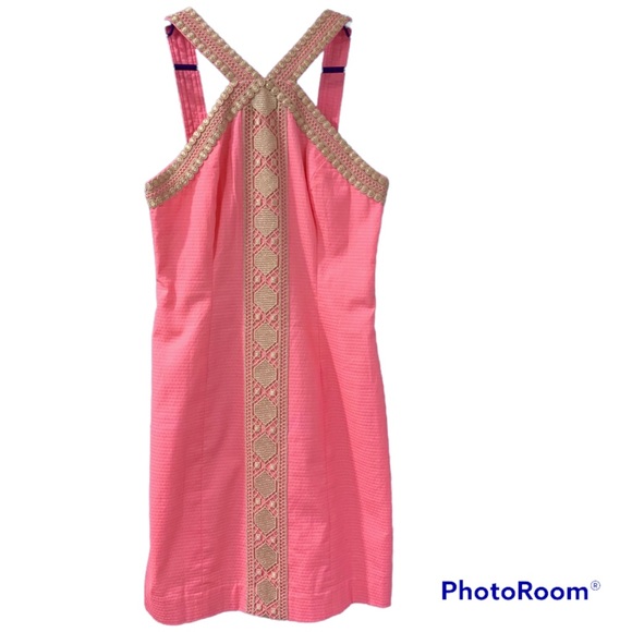 NWT Lilly Pulitzer Ena Stretch Shift Capri Coral - Size 00 - Picture 3 of 10